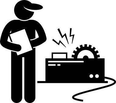 İş Güvenliği ve Sağlık Çalışanı Kazası Tehlike Pictogramı