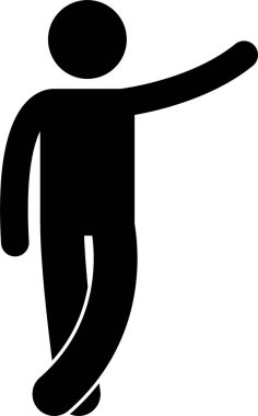 Çeşitli Temel İnsan Dili Vücut Dili Pozisyonları Yapıştırıcı Yapıştırıcı Resim Simgeleri Ayarlandı