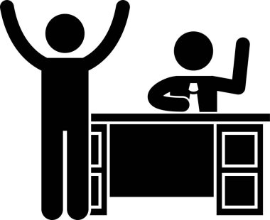 İyi patron kavramının minimalist vektör çizimi 