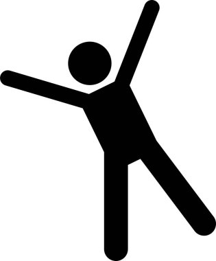 Çeşitli Temel İnsan Dili Vücut Dili Pozisyonları Yapıştırıcı Yapıştırıcı Resim Simgeleri Ayarlandı