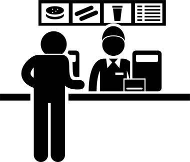 Sağlıksız Yoksul Yaşam Tarzı Yapışkan Şekil Resim Simgesi