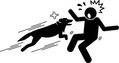 Minimalist vektör illüstrasyonu, hayvan zulmü kavramı