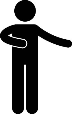 Çeşitli Temel İnsan Dili Vücut Dili Pozisyonları Yapıştırıcı Yapıştırıcı Resim Simgeleri Ayarlandı