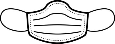 Minimalist vektör illüstrasyonu, koronavirüs kavramı