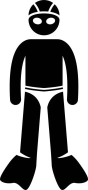 Yüzme vitesleri ve ekipman çubuk figürü simgeleri. Yüzücüler için eğitim dişlileri, araçlar, aksesuarlar ve ekipmanlar listesi.