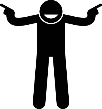 minimalist vektör illüstrasyonu, pozitif kişilik kavramı