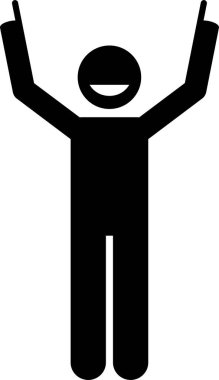 minimalist vektör illüstrasyonu, pozitif kişilik kavramı