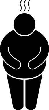 Şişman Adam Eylemi Pozisyonları Yapıştırıcı Şekil Resim Simgeleri