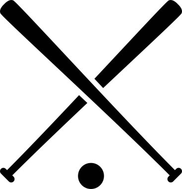 minimalist vektör illüstrasyonu, beyzbol oyunu