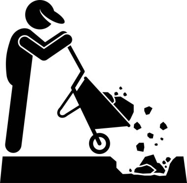 Minimalist vektör çizimi, peyzaj konsepti