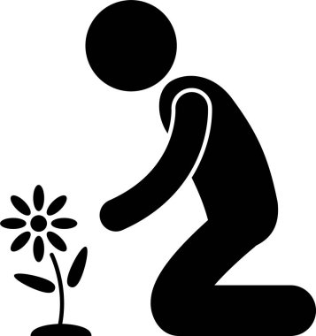 Park kavramının minimalist vektör illüstrasyonu 