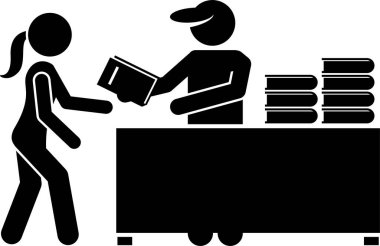 Broşür dağıtma kavramının minimalist vektör illüstrasyonu 