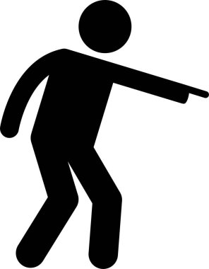 Futbol simgesini oynayan kişinin vektör illüstrasyonu