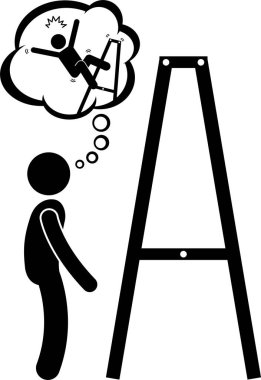 Paranoyak konseptin minimalist vektör çizimi 