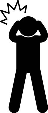 İnsan Hayatı İntihara meyilli İntihar Umutsuz Ölüm Stres Üzgün Simge Simgesi Simgesi