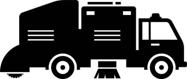 Özel amaçlı araç simgesi listesi. Çöp kamyonunun yan görüntüsü, çift katlı otobüs, yakıt kamyonu, sokak süpürücü, 4wd, araba taşıyıcısı, canavar kamyon, kum arabası ve motosiklet sepetleri..