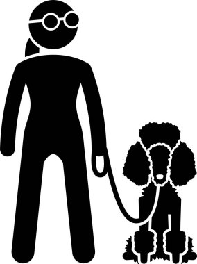 Köpek okulu konseptinin minimalist vektör illüstrasyonu 