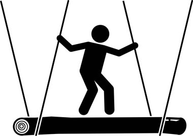 Tatil köyü etkinlikleri kavramının minimalist vektör illüstrasyonu