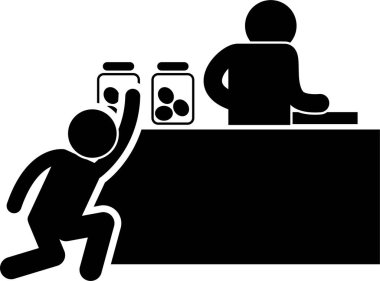 Kaba insanların minimalist vektör çizimi 