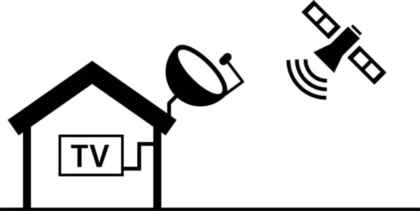 Inicio Casa Entretenimiento Electrodomésticos Figura Palillo Pictograma Icono Cliparts — Archivo Imágenes Vectoriales