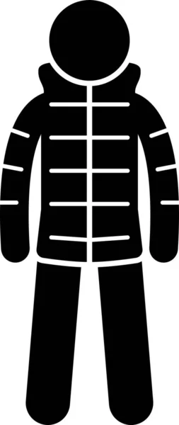 Pánské Bundy Kabáty Stick Figurky Zobrazují Sadu Různých Typů Bundy — Stockový vektor