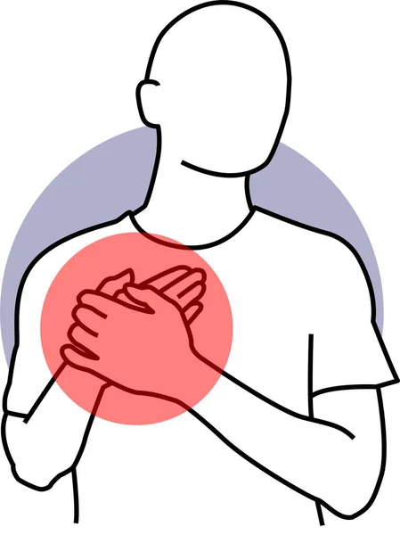 Vücut Ağrısı Kişileri Simgesi Simgesi Resim Grafiği — Stok Vektör