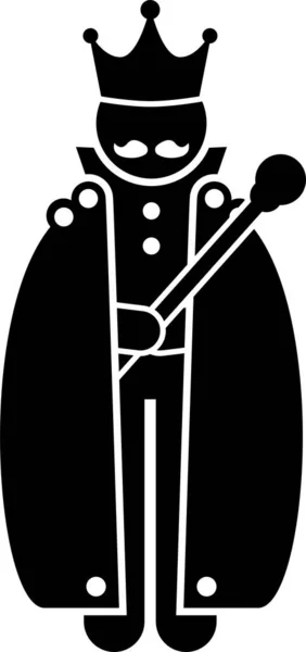 Персонажі Короля Наборі Піктограм Художні Твори Зображують Середньовічного Короля Різних — стоковий вектор