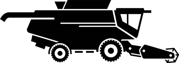 Minimalistische Vektorillustration Des Landwirtschaftlichen Fahrzeugs — Stockvektor