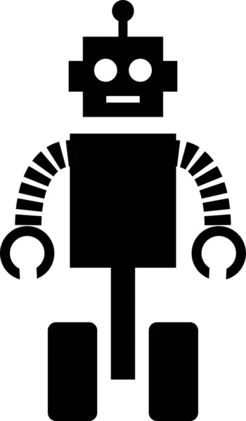 Minimalista Vektor Illusztráció Robot Technológia Koncepció — Stock Vector