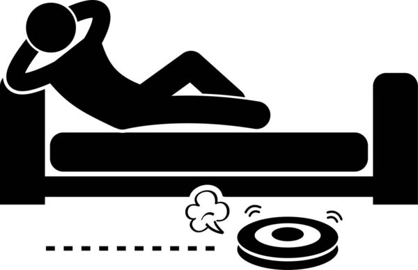 минималистическая векторная иллюстрация, концепция передовых технологий