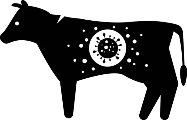 Minimalistic Vector Illustration Coronavirus Concept — Stock Vector