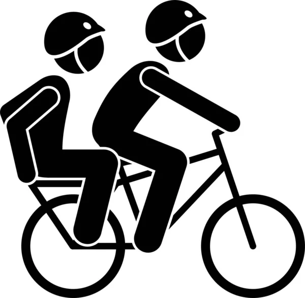 Ilustración Vectorial Minimalista Concepto Accesorios Bicicleta — Archivo Imágenes Vectoriales