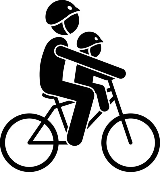 Ilustración Vectorial Minimalista Concepto Accesorios Bicicleta — Archivo Imágenes Vectoriales