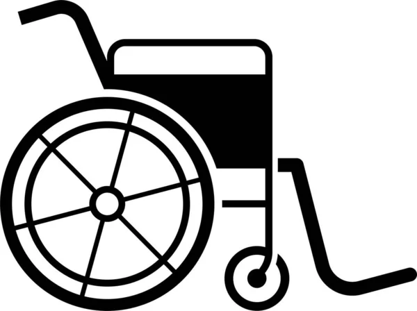 Illustrazione Vettoriale Minimalista Del Concetto Vita Normale Disabili — Vettoriale Stock