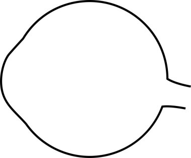 Minimalist vektör illüstrasyonu, göz bilimi kavramı