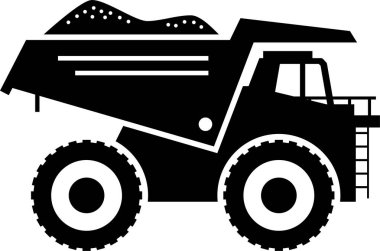 Madencilik kavramının minimalist vektör illüstrasyonu