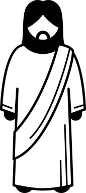 İsa Mesih temel duruş, duruş ve hareketler. İsa 'nın farklı jestleri, duyguları, ifadeleri ve duyguları olan figürlü figürü..