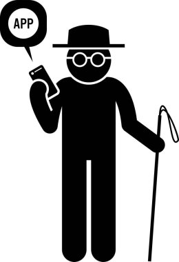 Minimalist vektör illüstrasyonu, sağlık uygulaması kavramı