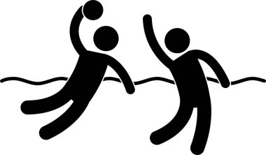 Yüzme havuzu kavramının minimalist vektör illüstrasyonu  