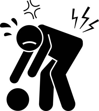 negatif kişilik simgesi, vektör illüstrasyonu