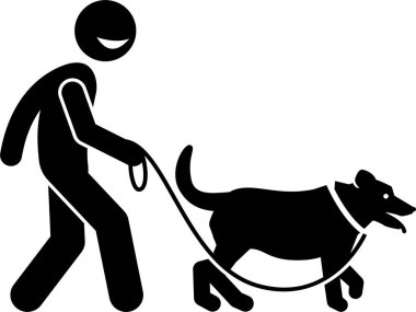 Köpek bakımı kavramının minimalist vektör illüstrasyonu 