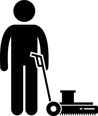 Temizlik işinin minimalist vektör çizimi