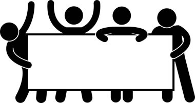 Arkadaşların minimalist vektör çizimi