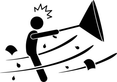 minimalist vektör illüstrasyonu, hava durumu kavramı