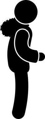 Kış etkinliği kavramının minimalist vektör illüstrasyonu 