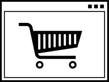 Nakliye iş modeli simgesini bırakın. Üçüncü parti satıcı vasıtasıyla internetten ürün alan bir kızın indirme endüstrisinin vektör çizimleri. Üretici paketi doğrudan alıcıya gönderir.