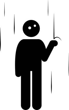 minimalist vektör illüstrasyonu, hava durumu kavramı