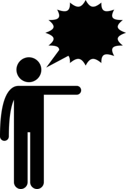 İnsan Adam Karakteri Davranış Çubuğu Şekil Resim Simgeleri