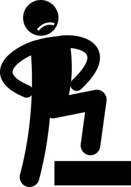 İnsan Eylemi Pozisyonları Yapıştırıcı Resim Simgeleri