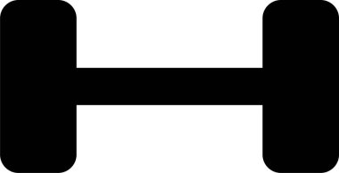 Fitness ekipman simgesinin vektör illüstrasyonu